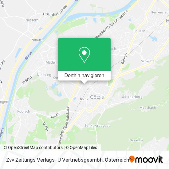 Zvv Zeitungs Verlags- U Vertriebsgesmbh Karte