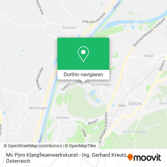 Mc Pyro Klangfeuerwerkskunst - Ing. Gerhard Kreutz Karte