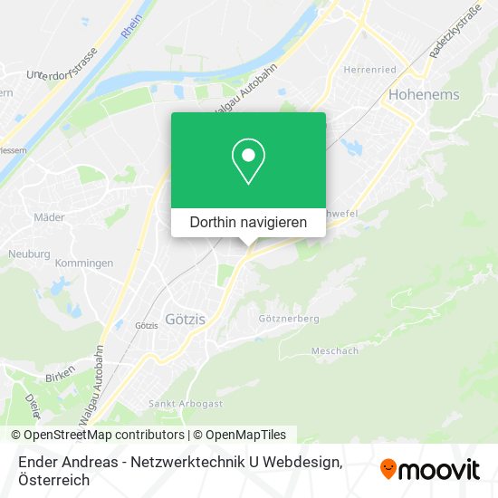 Ender Andreas - Netzwerktechnik U Webdesign Karte