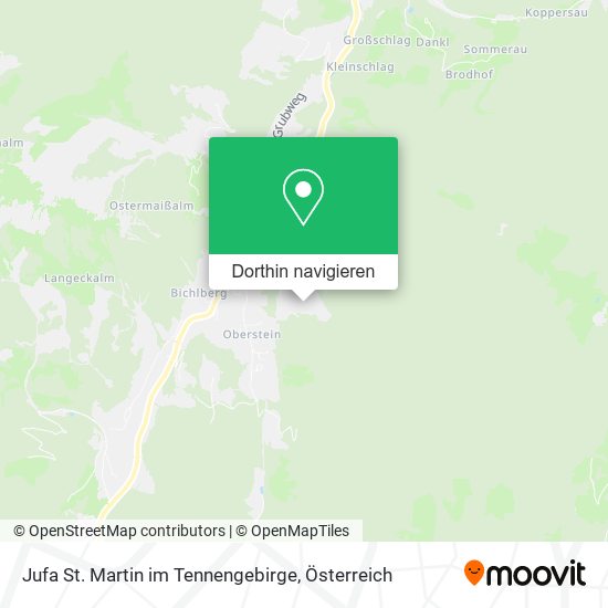 Jufa St. Martin im Tennengebirge Karte