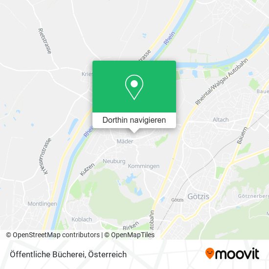 Öffentliche Bücherei Karte