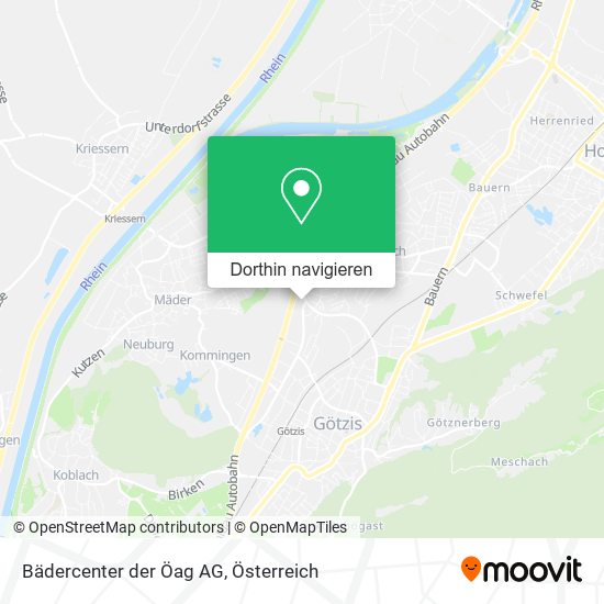 Bädercenter der Öag AG Karte