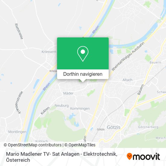 Mario Madlener TV- Sat Anlagen - Elektrotechnik Karte