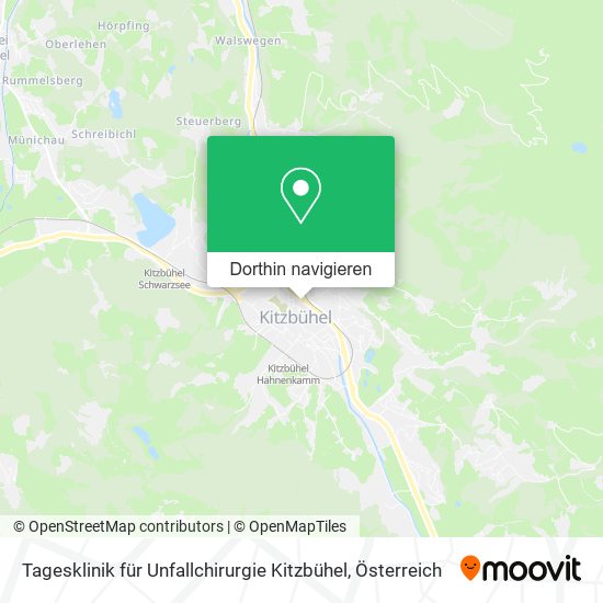 Tagesklinik für Unfallchirurgie Kitzbühel Karte