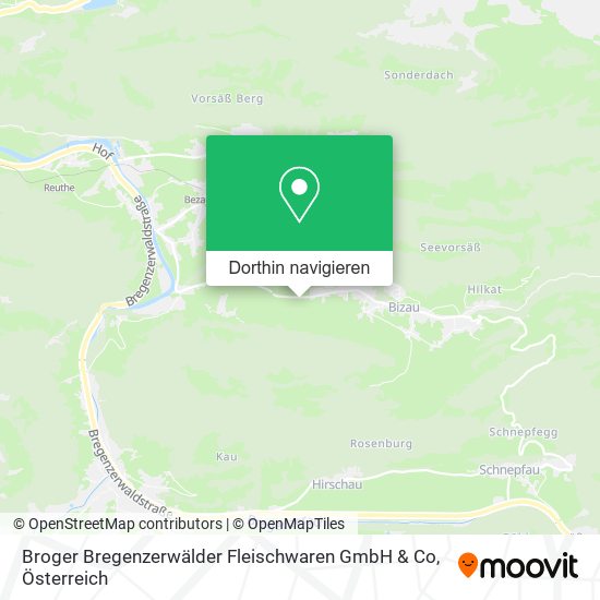 Broger Bregenzerwälder Fleischwaren GmbH & Co Karte