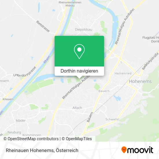 Rheinauen Hohenems Karte
