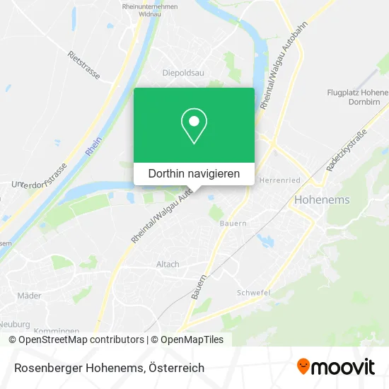 Rosenberger Hohenems Karte