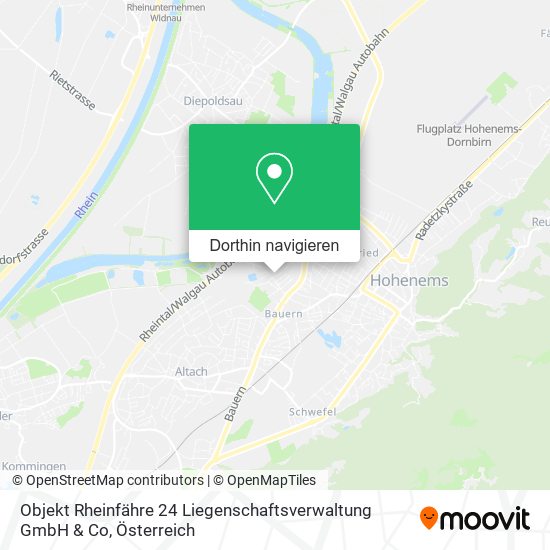 Objekt Rheinfähre 24 Liegenschaftsverwaltung GmbH & Co Karte