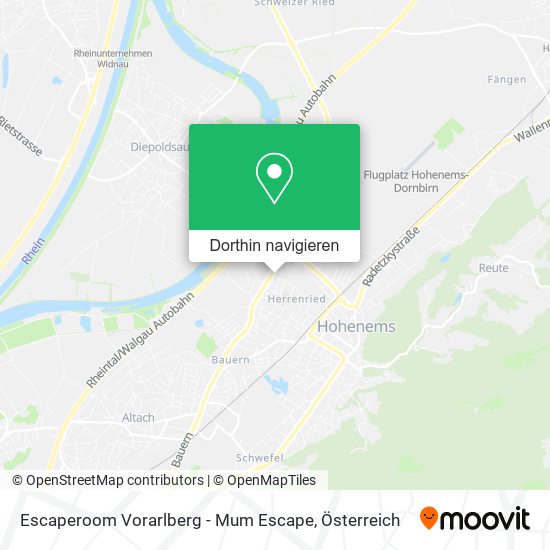 Escaperoom Vorarlberg - Mum Escape Karte