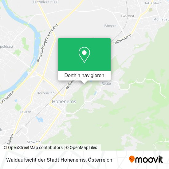 Waldaufsicht der Stadt Hohenems Karte