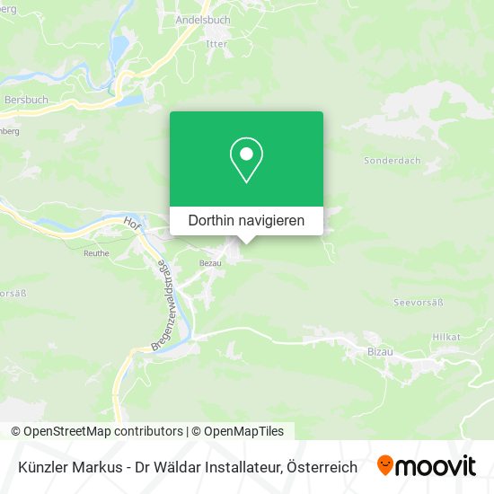 Künzler Markus - Dr Wäldar Installateur Karte