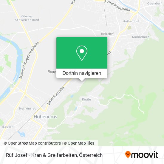 Rüf Josef - Kran & Greifarbeiten Karte