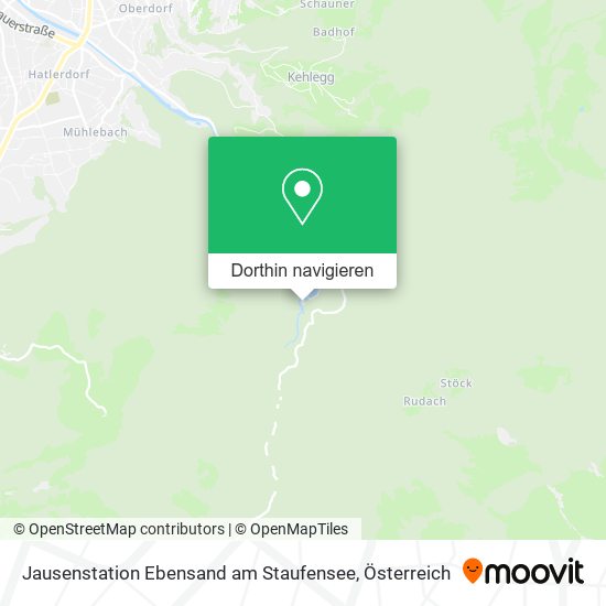 Jausenstation Ebensand am Staufensee Karte