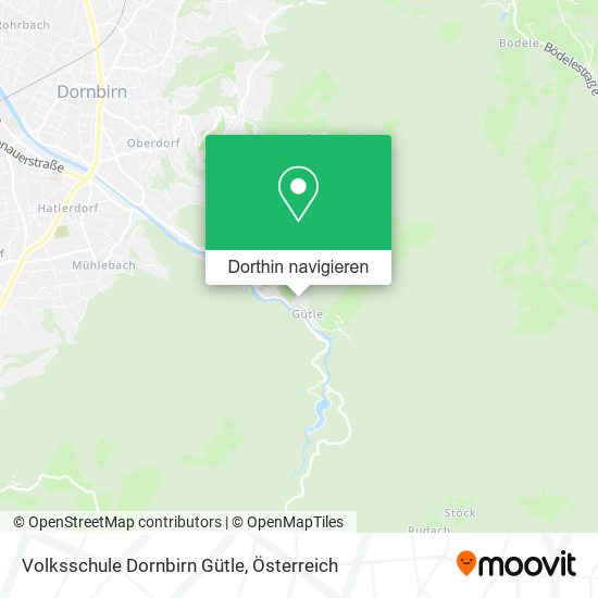 Volksschule Dornbirn Gütle Karte