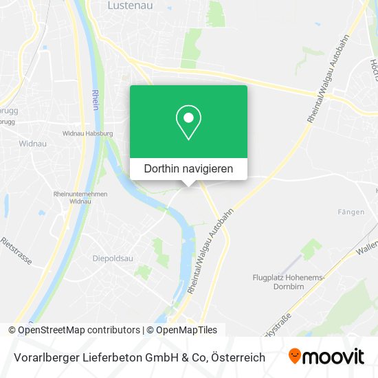 Vorarlberger Lieferbeton GmbH & Co Karte