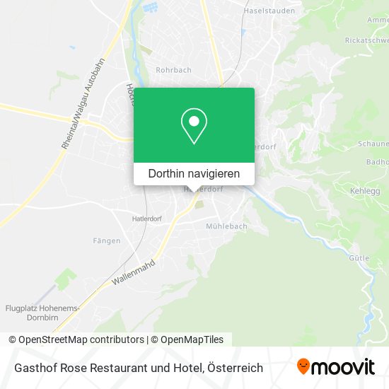 Gasthof Rose Restaurant und Hotel Karte