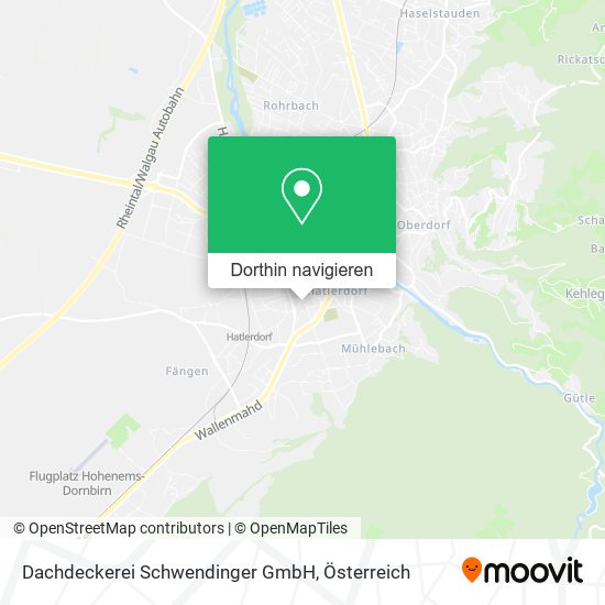 Dachdeckerei Schwendinger GmbH Karte