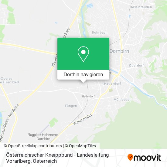 Österreichischer Kneippbund - Landesleitung Vorarlberg Karte
