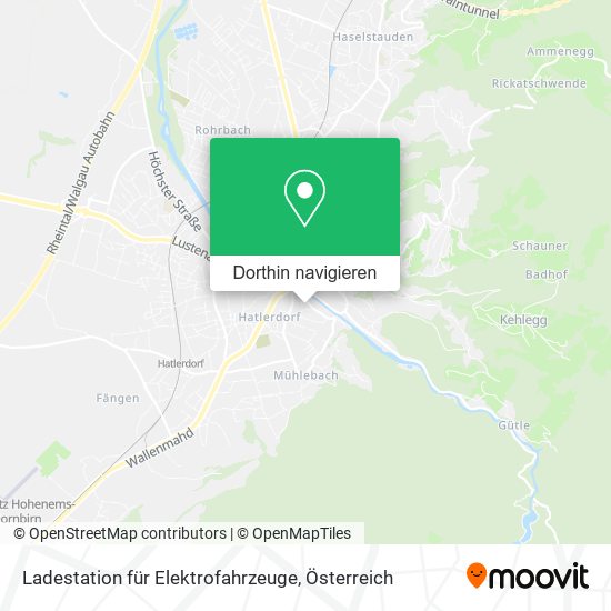 Ladestation für Elektrofahrzeuge Karte