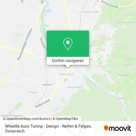 Wheella Auto Tuning - Design - Reifen & Felgen Karte