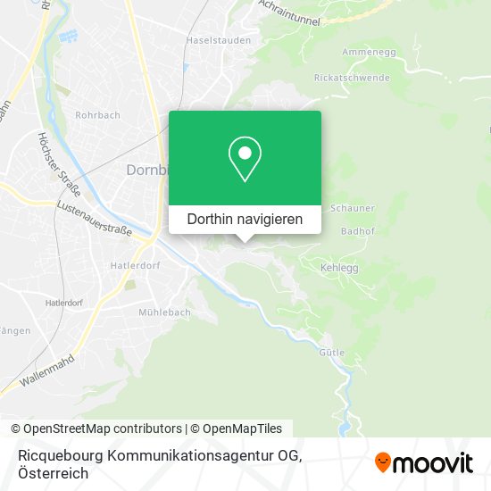 Ricquebourg Kommunikationsagentur OG Karte