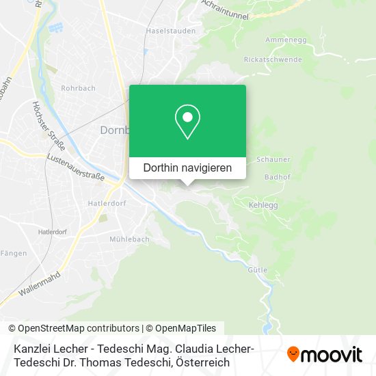 Kanzlei Lecher - Tedeschi Mag. Claudia Lecher-Tedeschi Dr. Thomas Tedeschi Karte