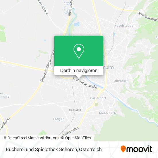 Bücherei und Spielothek Schoren Karte