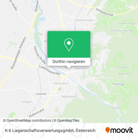 K-6 Liegenschaftsverwertungsgmbh Karte