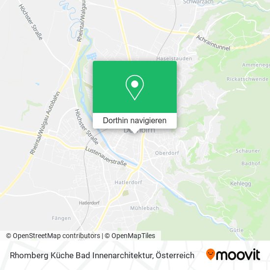 Rhomberg Küche Bad Innenarchitektur Karte