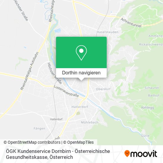 ÖGK Kundenservice Dornbirn - Österreichische Gesundheitskasse Karte