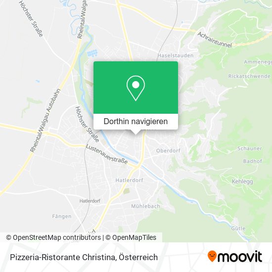 Pizzeria-Ristorante Christina Karte