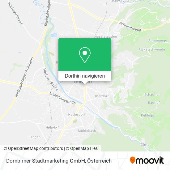 Dornbirner Stadtmarketing GmbH Karte