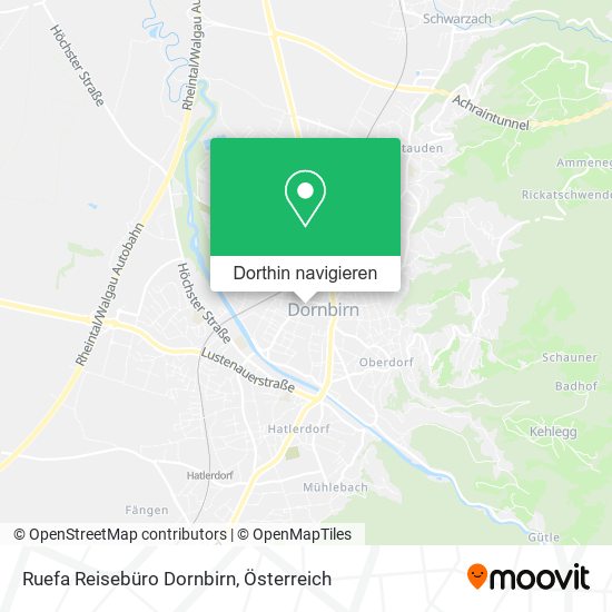 Ruefa Reisebüro Dornbirn Karte
