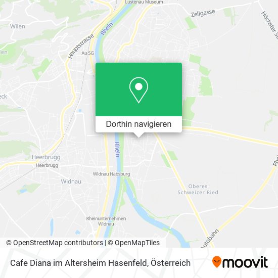 Cafe Diana im Altersheim Hasenfeld Karte