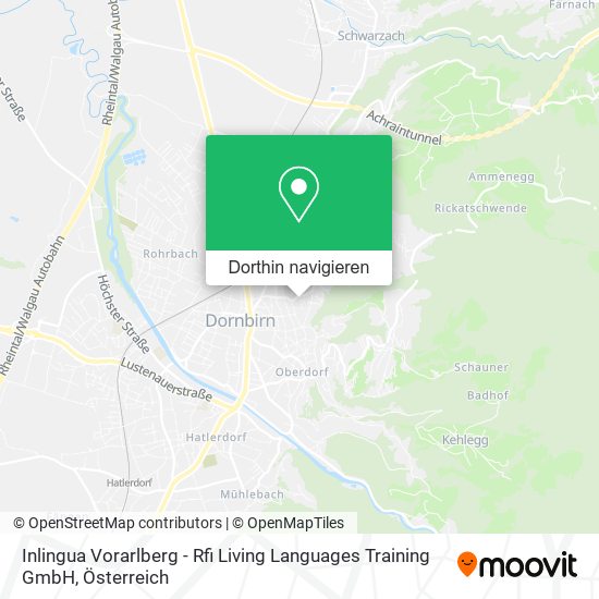 Inlingua Vorarlberg - Rfi Living Languages Training GmbH Karte