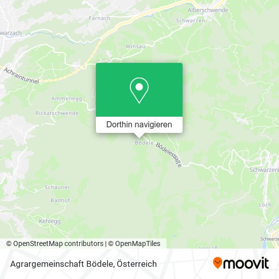 Agrargemeinschaft Bödele Karte