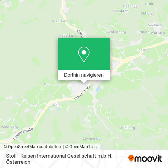 Stoll - Reisen International Gesellschaft m.b.H. Karte