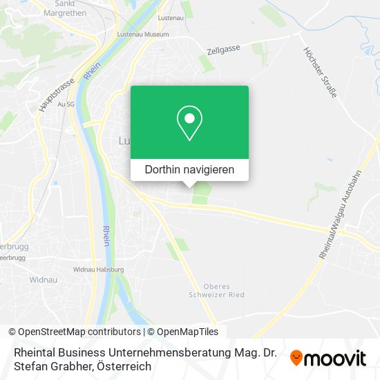 Rheintal Business Unternehmensberatung Mag. Dr. Stefan Grabher Karte