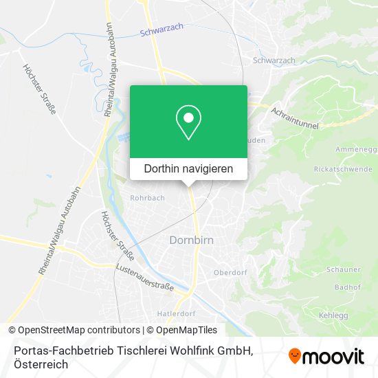 Portas-Fachbetrieb Tischlerei Wohlfink GmbH Karte