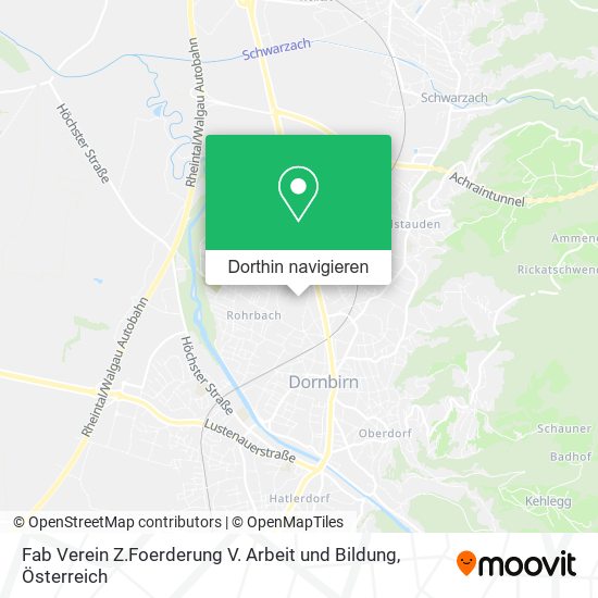 Fab Verein Z.Foerderung V. Arbeit und Bildung Karte