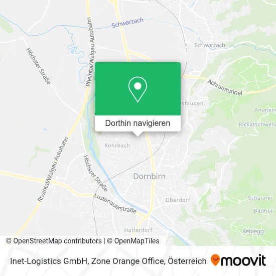 Inet-Logistics GmbH, Zone Orange Office Karte