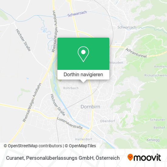 Curanet, Personalüberlassungs GmbH Karte