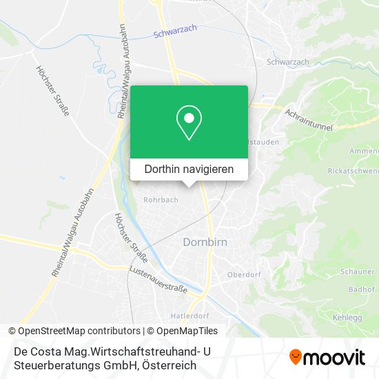 De Costa Mag.Wirtschaftstreuhand- U Steuerberatungs GmbH Karte
