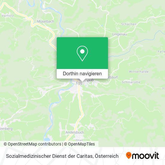 Sozialmedizinischer Dienst der Caritas Karte