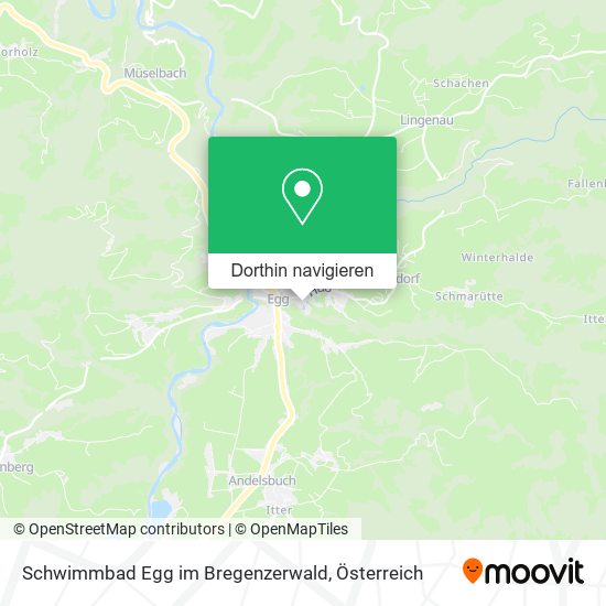 Schwimmbad Egg im Bregenzerwald Karte