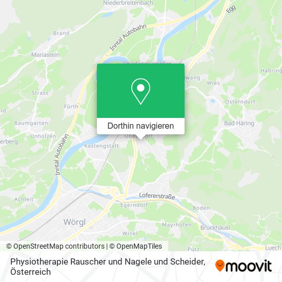 Physiotherapie Rauscher und Nagele und Scheider Karte