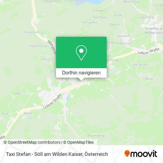 Taxi Stefan - Söll am Wilden Kaiser Karte