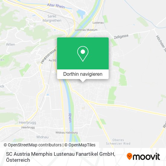 SC Austria Memphis Lustenau Fanartikel GmbH Karte