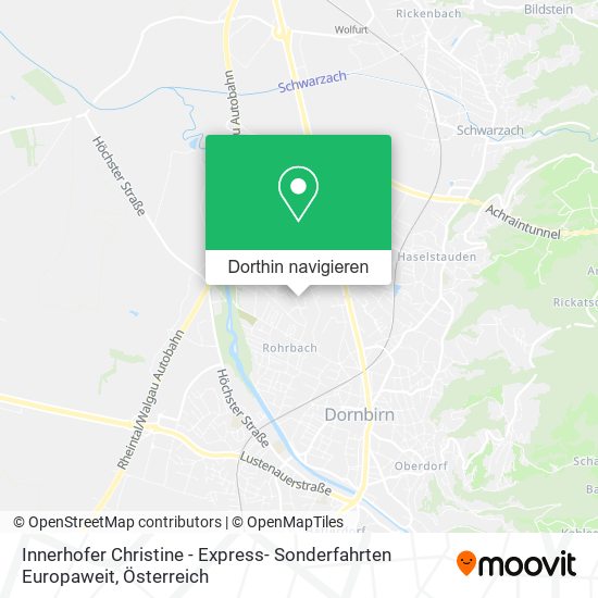 Innerhofer Christine - Express- Sonderfahrten Europaweit Karte
