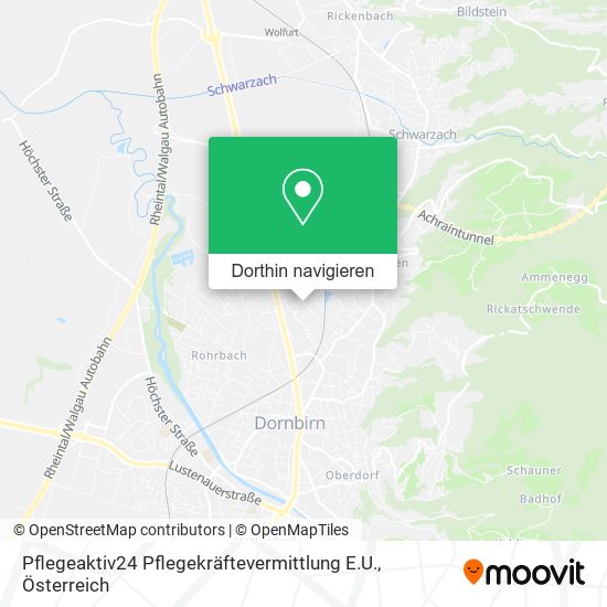 Pflegeaktiv24 Pflegekräftevermittlung E.U. Karte